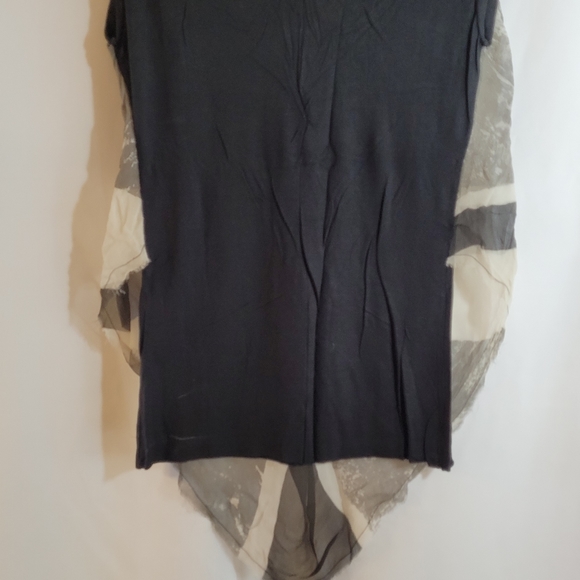 RELIGION Overlay Top - Black Grey Beige - Picture 6 of 7